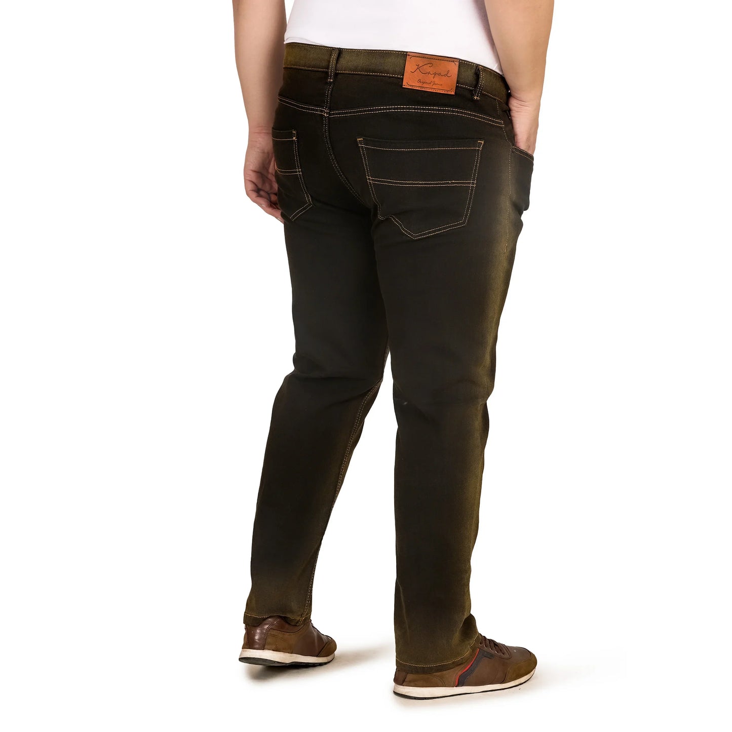 Kagad Jeans Men Plus Size Regular Fit Charcoal Grey Denim Jeans - Style Code "KGDJN-408026