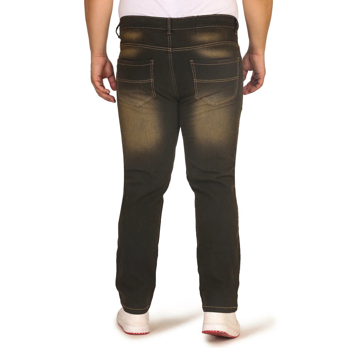 Kagad Jeans Men Plus Size Regular Fit Chracoal Grey Denim Jeans - Style Code "KGDJN-408005