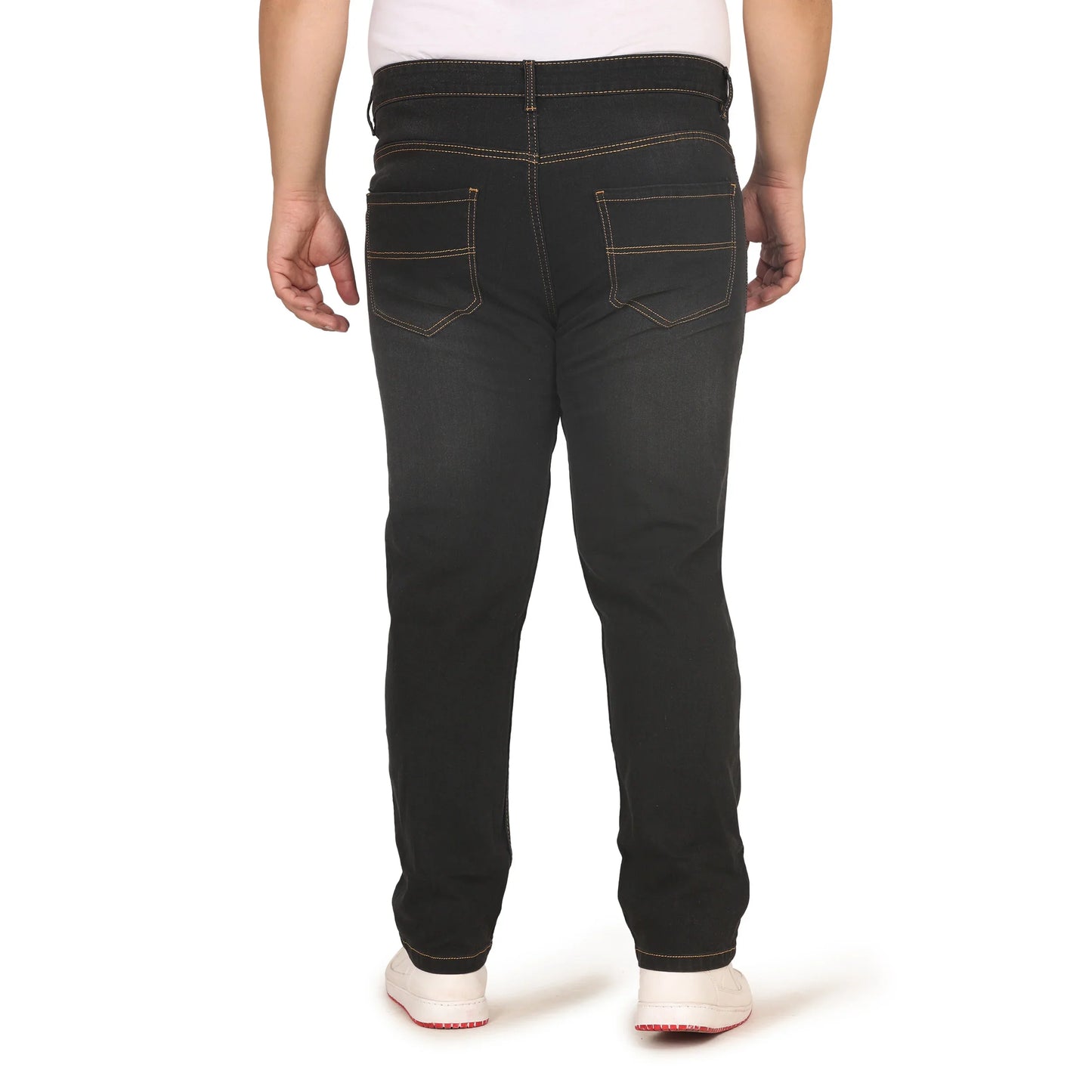 Kagad Jeans Men Plus Size Regular Fit Black Denim Jeans - Style Code "KGDJN-408017