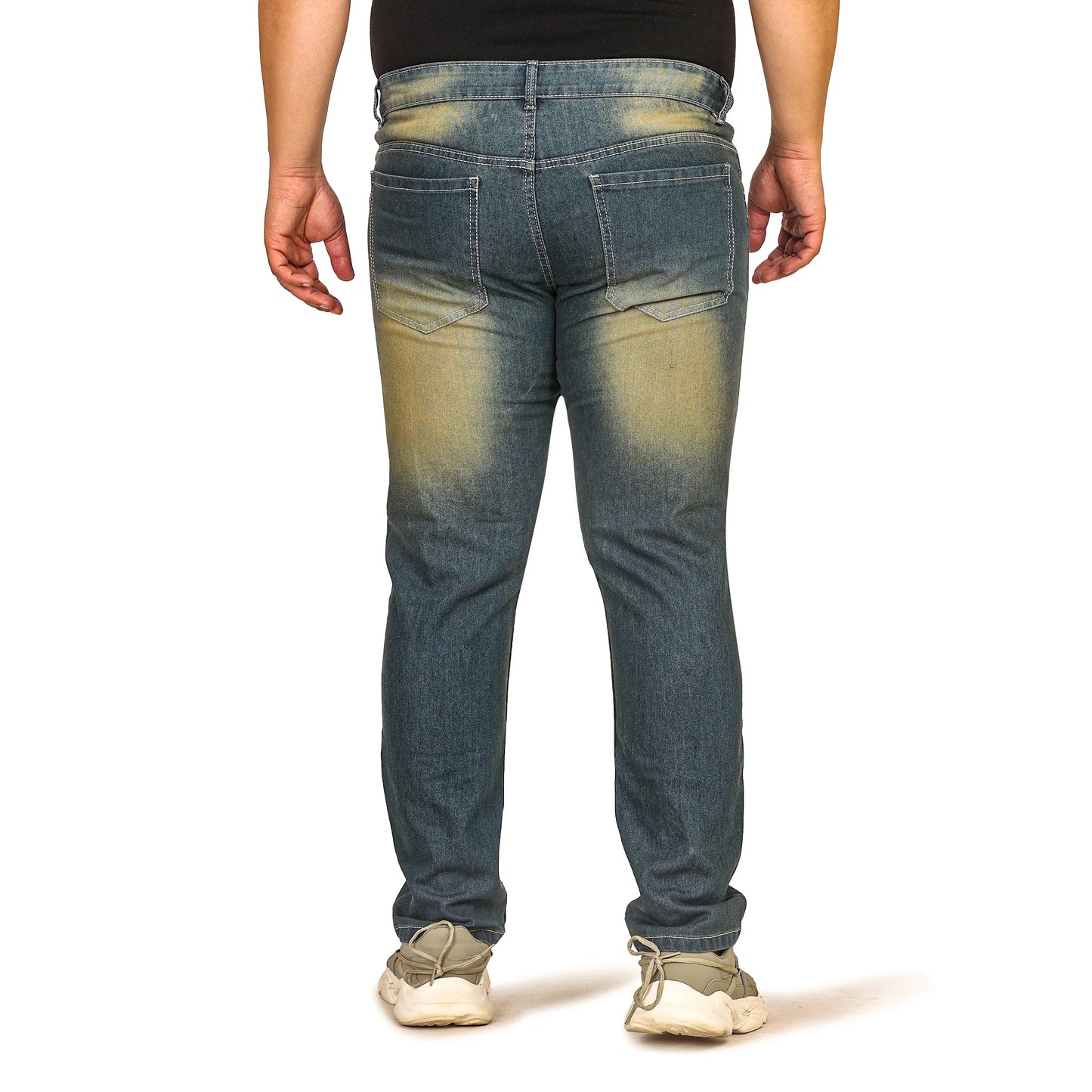 Kagad Jeans Men Plus Size Regular Fit Mid Blue Denim Jeans - Style Code "KGDJN-408010