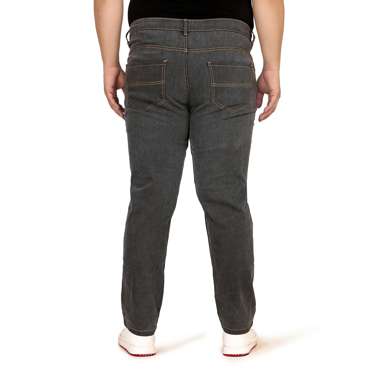 Kagad Jeans Men Plus Size Regular Fit Charcoal Grey Denim Jeans - Style Code "KGDJN-408009