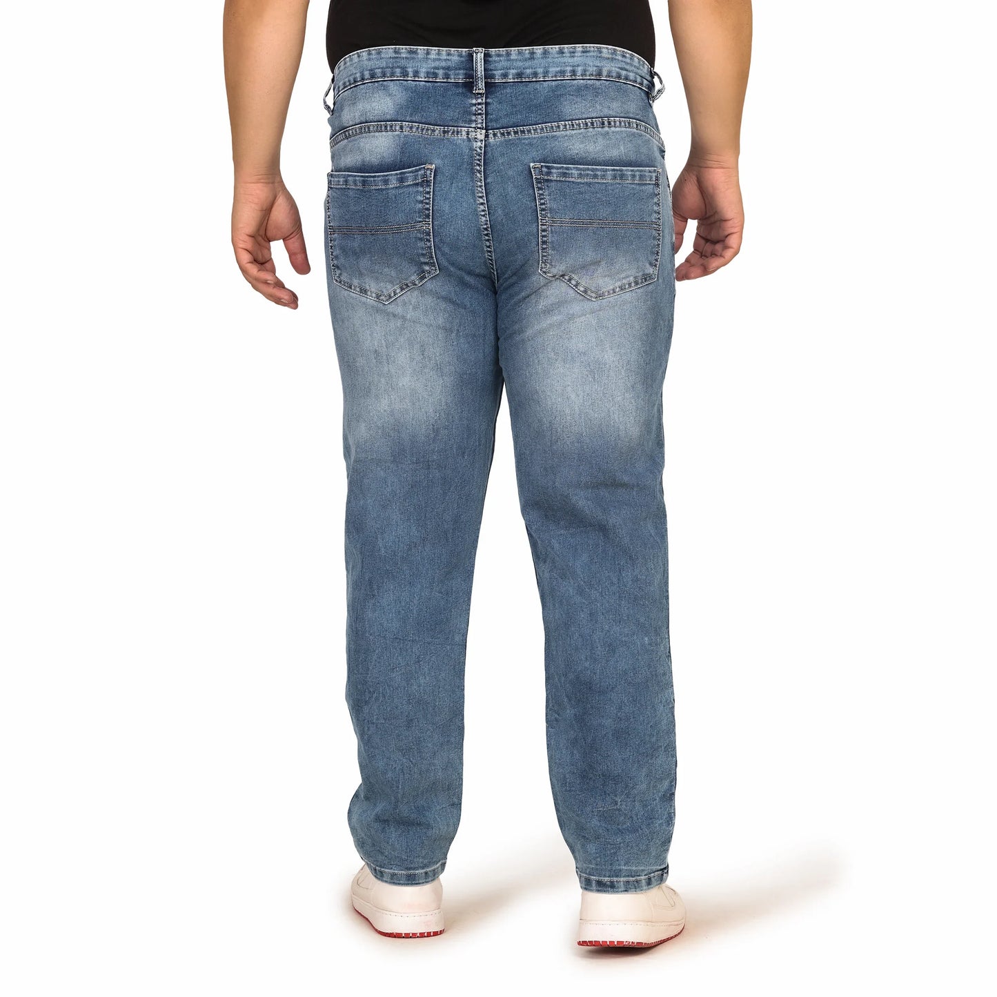 Kagad Jeans Men Plus Size Regular Fit Light Blue Denim Jeans - Style Code "KGDJN-408002