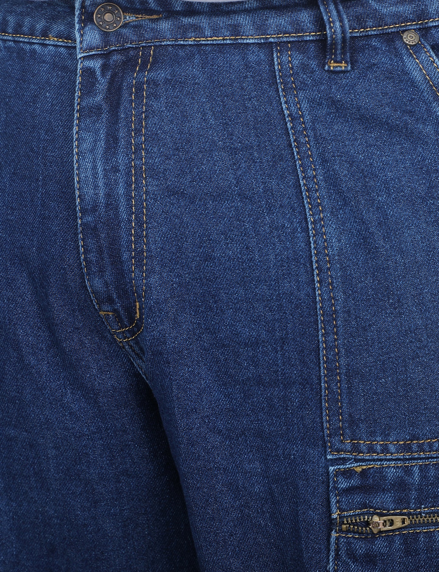 Men's Plus Size Denim Cargo KGDCRG-406103