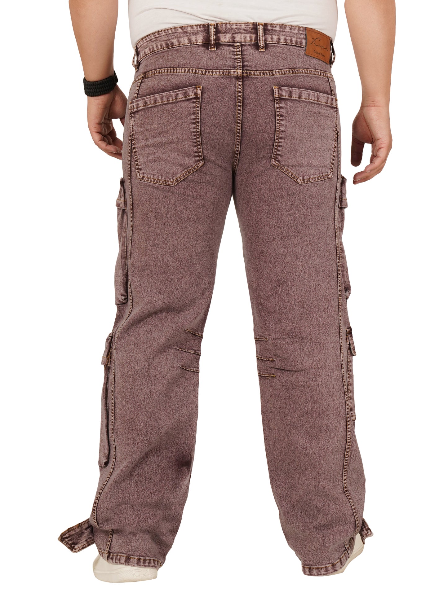 Men's Plus Size Denim Cargo KGDCR-406101