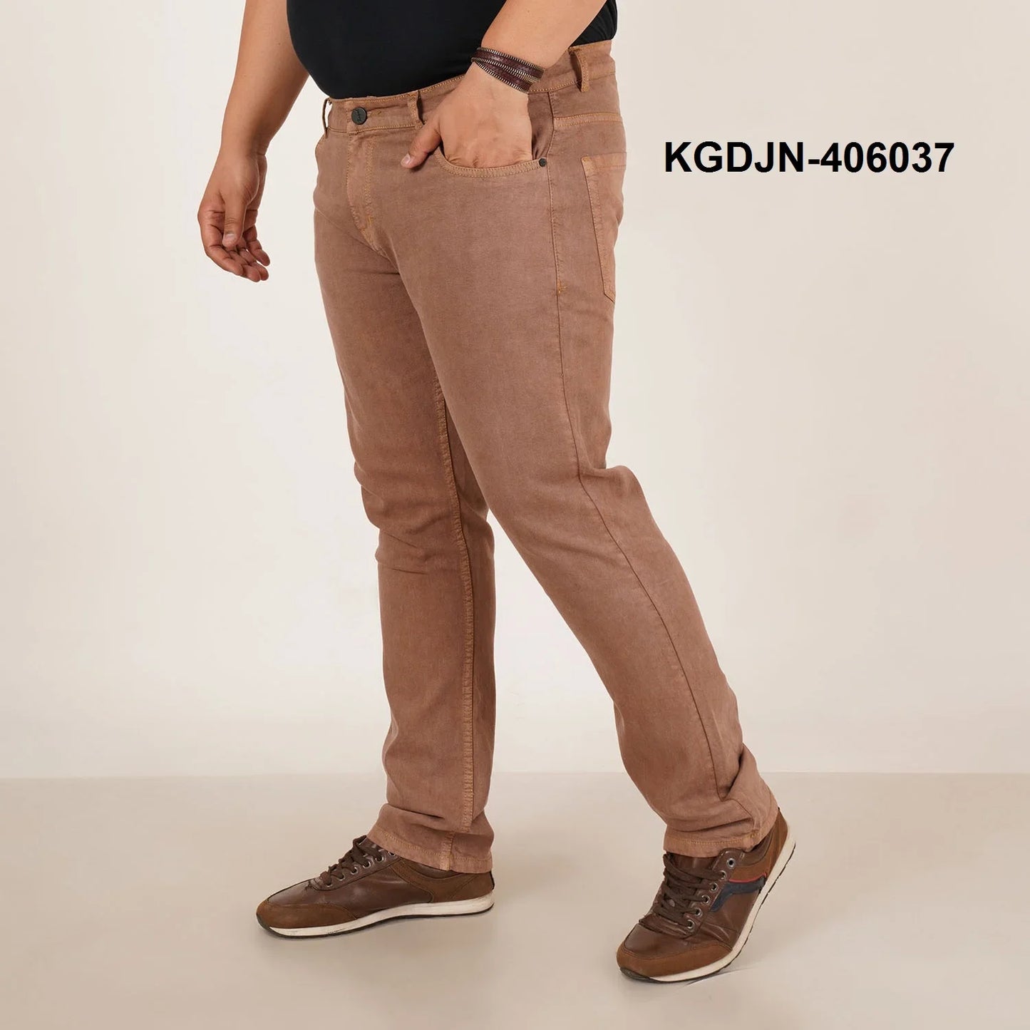 Kagad Jeans Mens Plus Size Regular Fit Imitaion Gold Color Denim Jeans - Style Code "KGDJN-406037