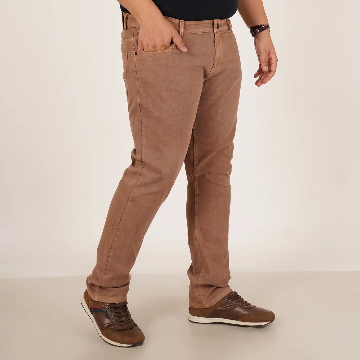Kagad Jeans Mens Plus Size Regular Fit Imitaion Gold Color Denim Jeans - Style Code "KGDJN-406037