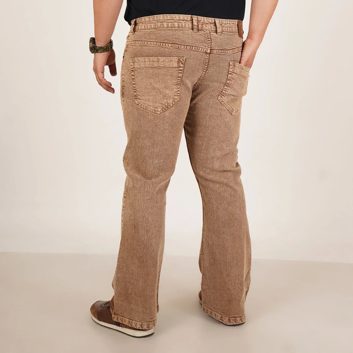 Kagad Jeans Mens Plus Size Boot Fit Imitaion Gold Color Denim Jeans - Style Code "KGDJN-406027