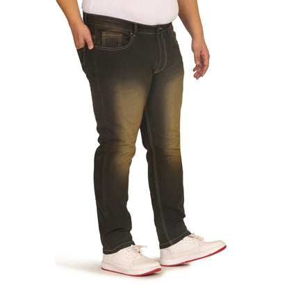 Kagad Jeans Men Plus Size Regular Fit Chracoal Grey Denim Jeans - Style Code "KGDJN-408005