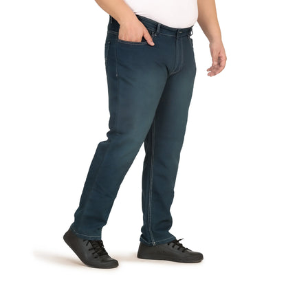 Kagad Jeans Men Plus Size Regular Fit Caded Blue Denim Jeans - Style Code "KGDJN-408023