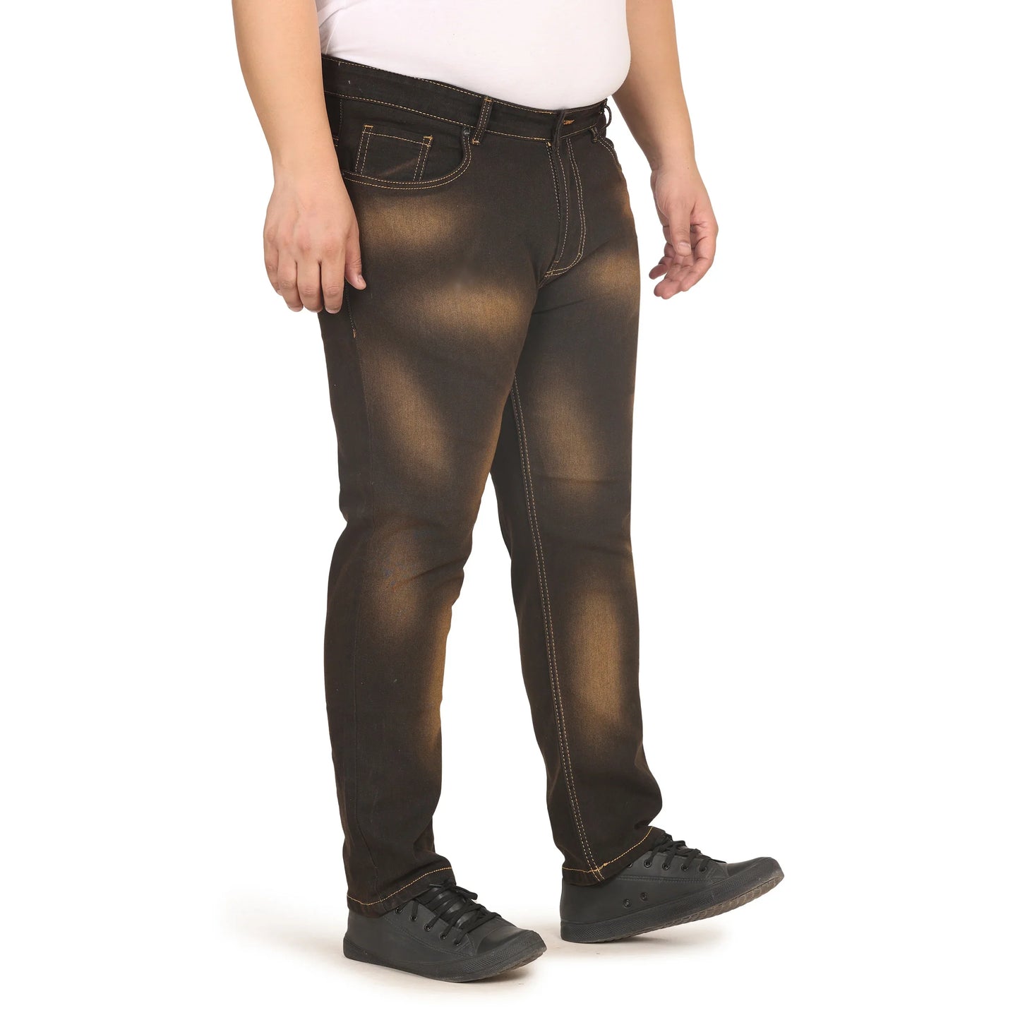 Kagad Jeans Men Plus Size Regular Fit Charcoal Grey Tinted Denim Jeans - Style Code "KGDJN-408019