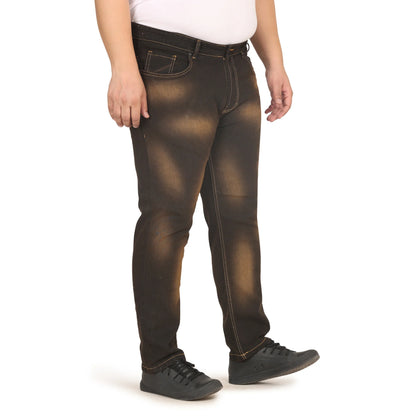 Kagad Jeans Men Plus Size Regular Fit Charcoal Grey Tinted Denim Jeans - Style Code "KGDJN-408019