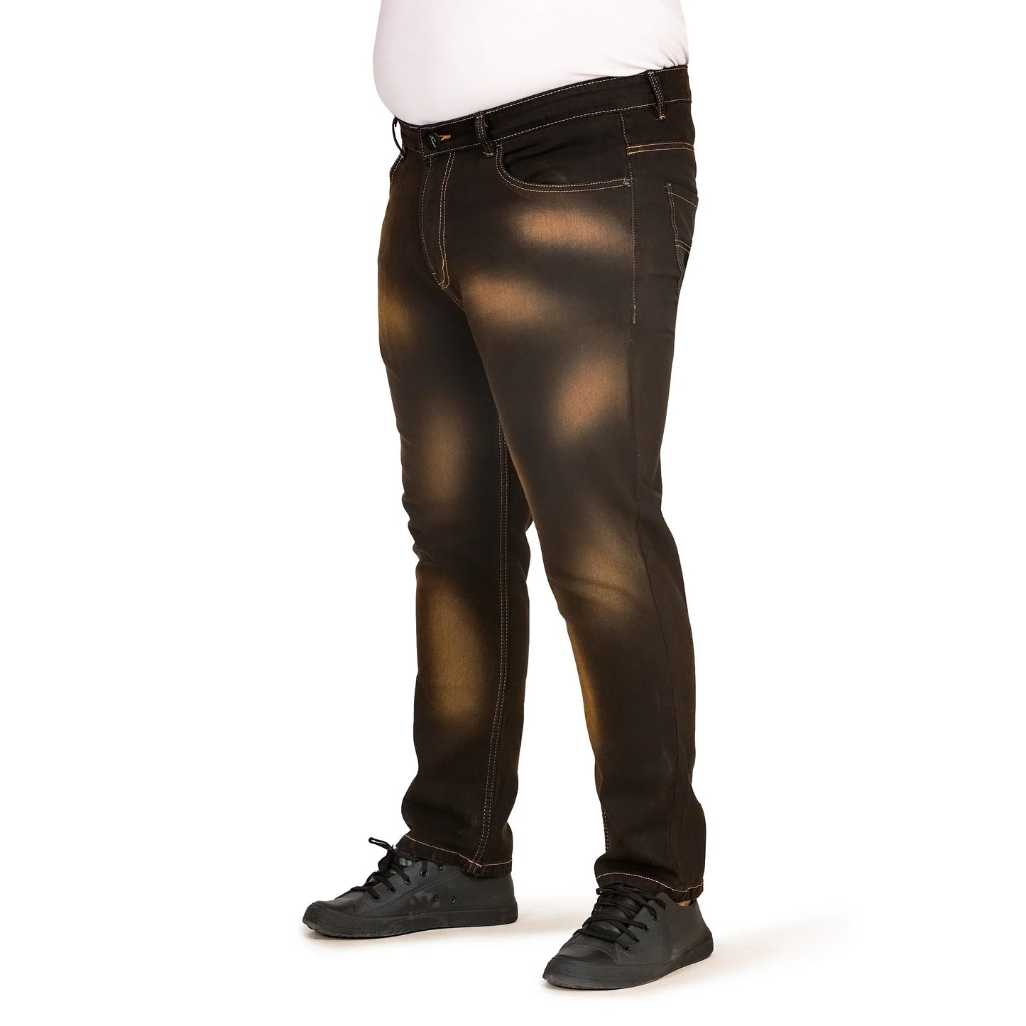 Kagad Jeans Men Plus Size Regular Fit Charcoal Grey Tinted Denim Jeans - Style Code "KGDJN-408019