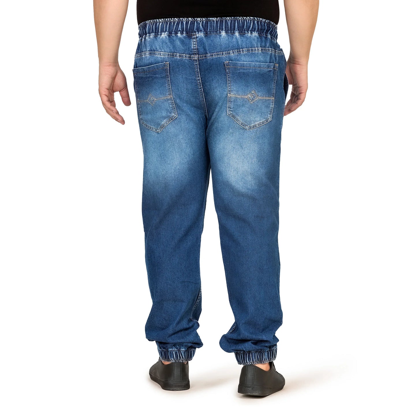 Kagad Jeans Men Regular and Plus Size Regular Fit Mid Blue  Color  Denim Jeans Jogger - Style Code "KGDJGR-406005