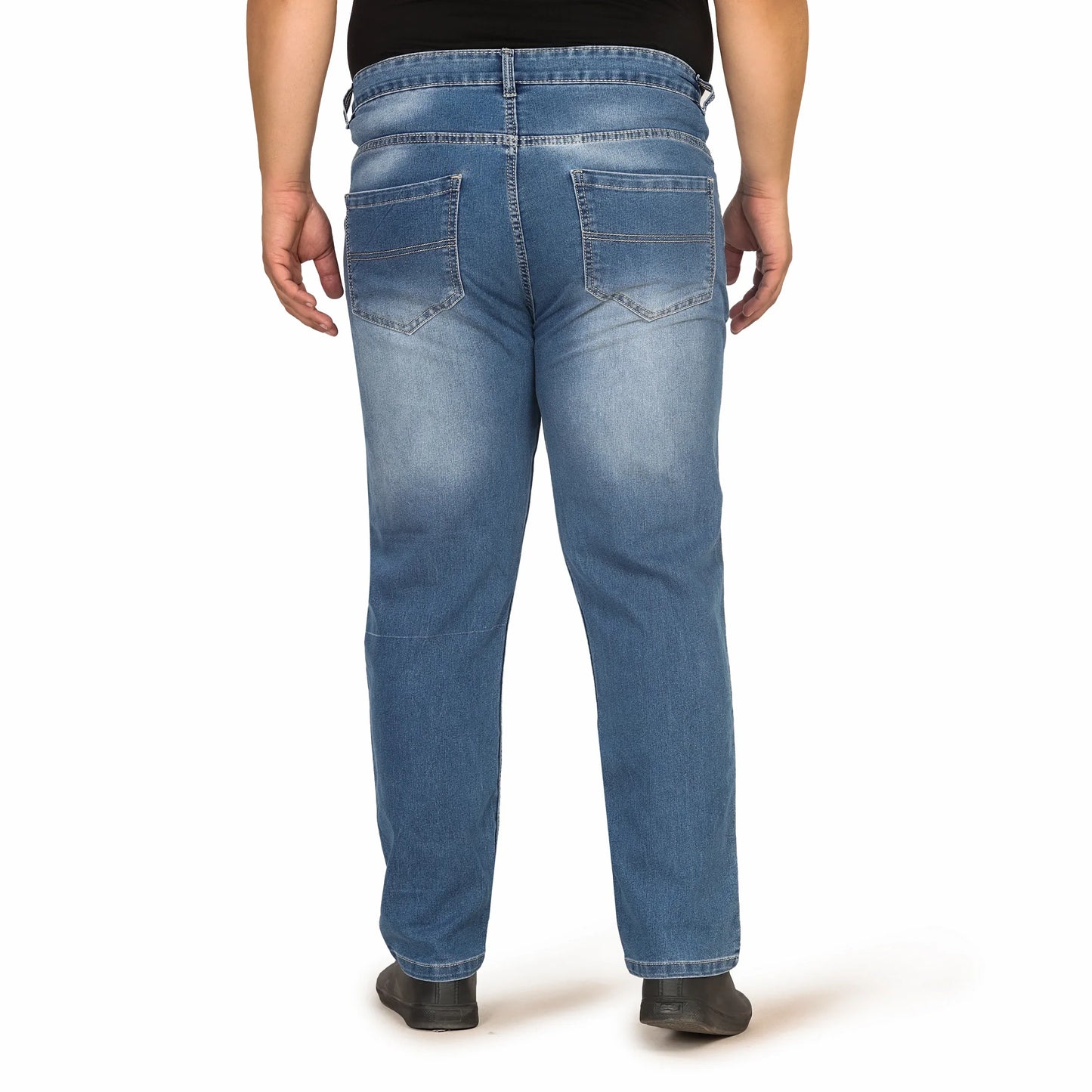 Kagad Jeans Men Plus Size Regular Fit Light Blue Denim Jeans - Style Code "KGDJN-408003