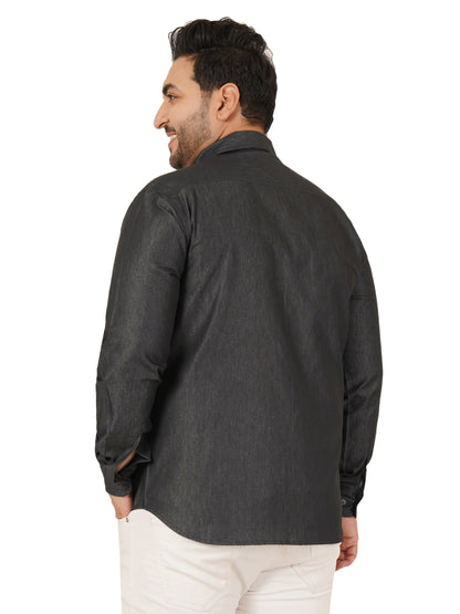 Men's Plus Size Denim Shirt MJSSH-20014