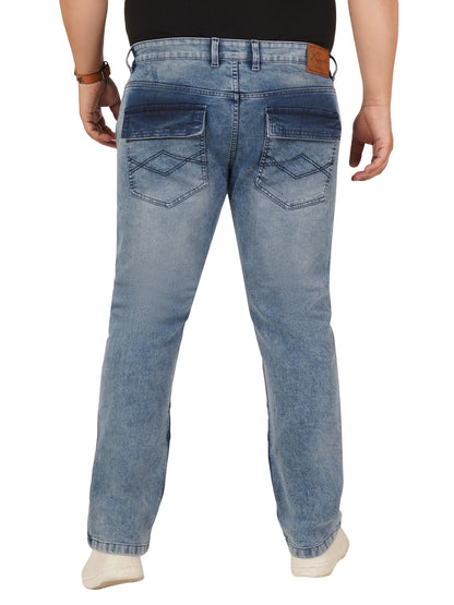 Men's Plus Size Denim Cargo KGDCR-406095