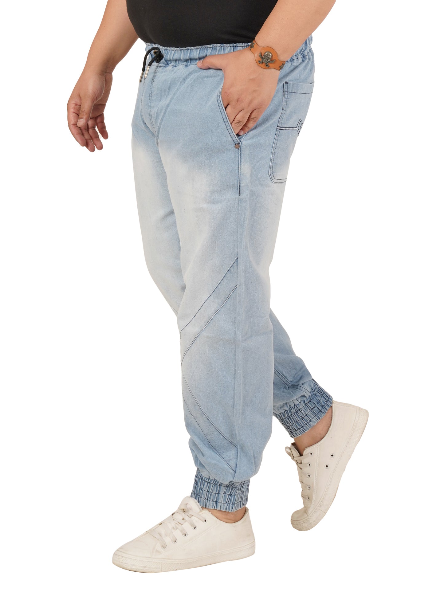 Men's Plus Size Denim Jogger KGDJGR-406090