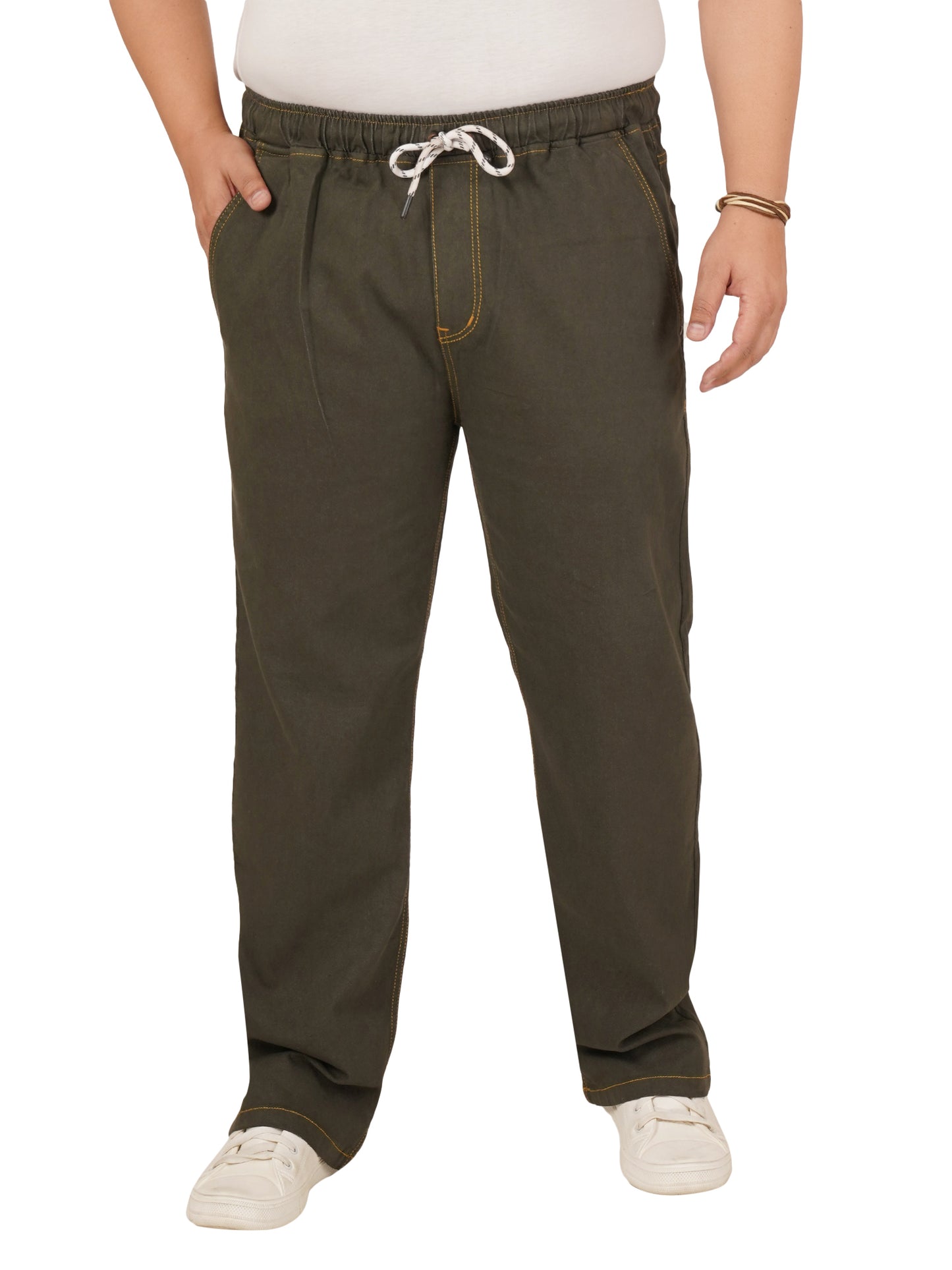 Men's Plus Size Elasticated Jeans KGDJN-406082