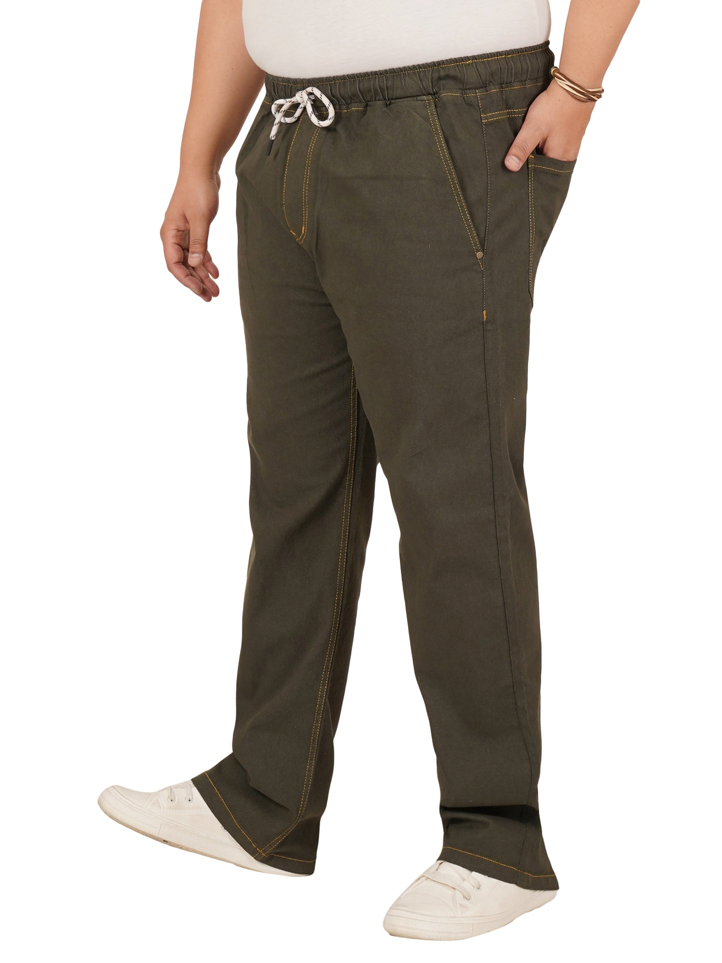 Men's Plus Size Elasticated Jeans KGDJN-406082