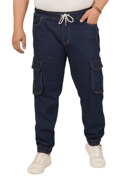 Men's Plus Size Denim Jogger KGDJGR-406093