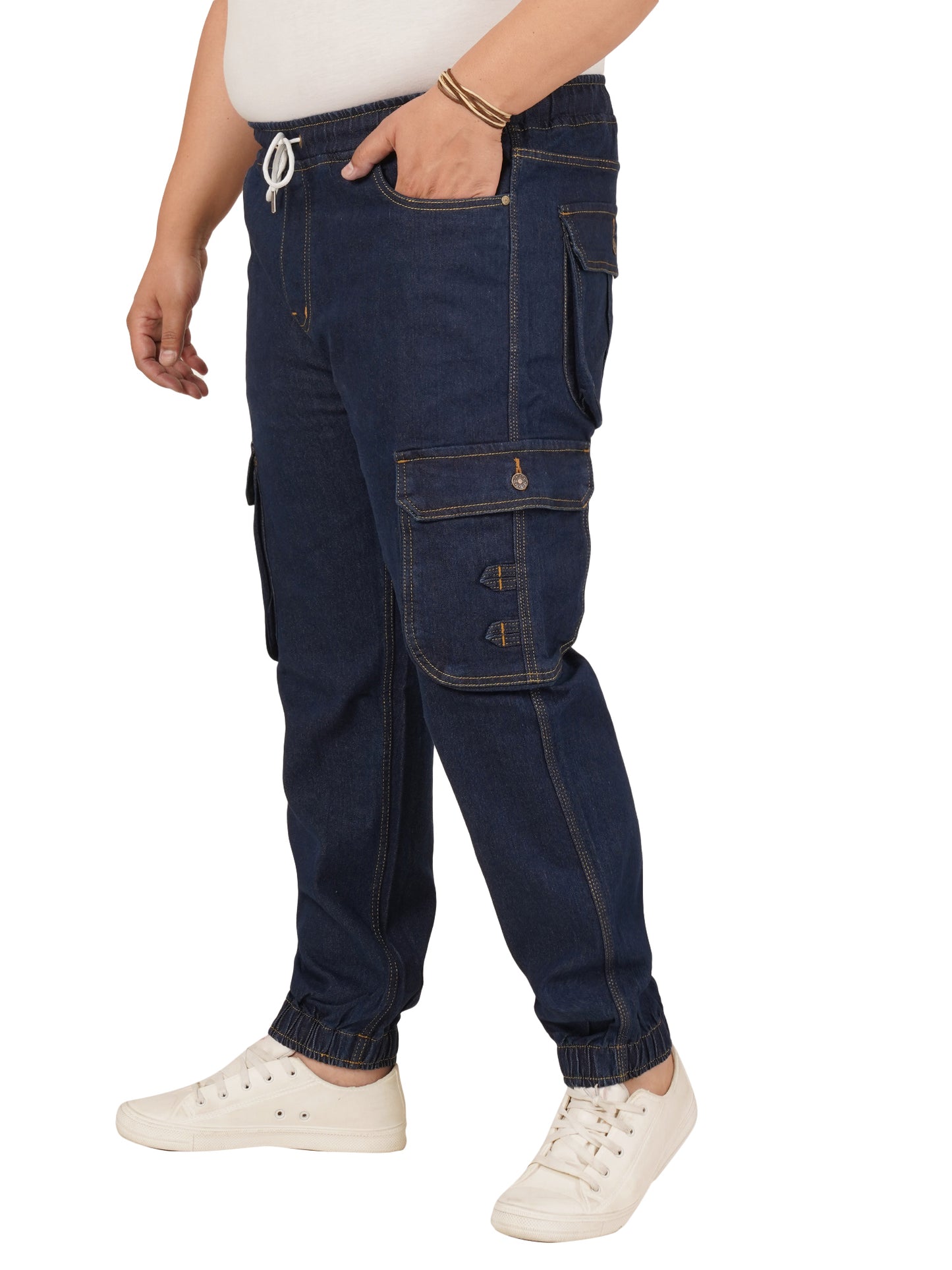Men's Plus Size Denim Jogger KGDJGR-406093