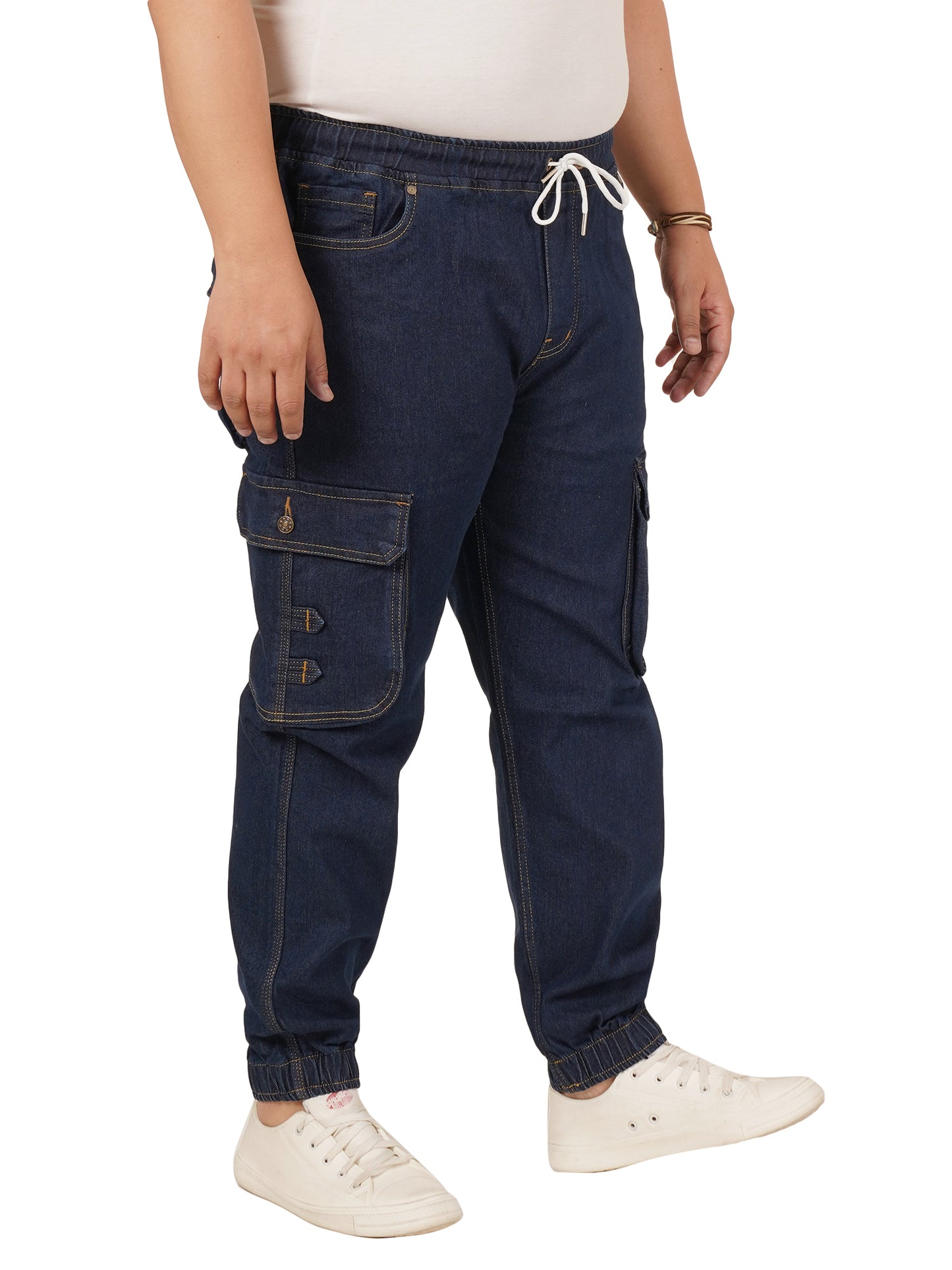 Men's Plus Size Denim Jogger KGDJGR-406093
