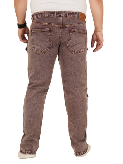 Men's Plus Size Denim Cargo KGDCR-406102