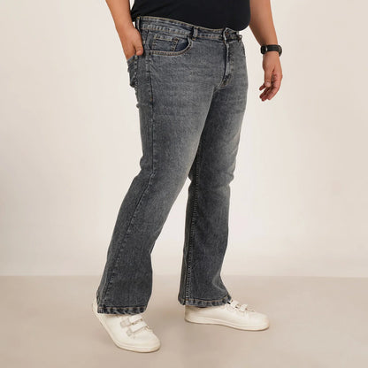 Kagad Jeans Mens Plus Size Boot Fit Dark Faded Blue Color Denim Jeans - Style Code "KGDJN-406023